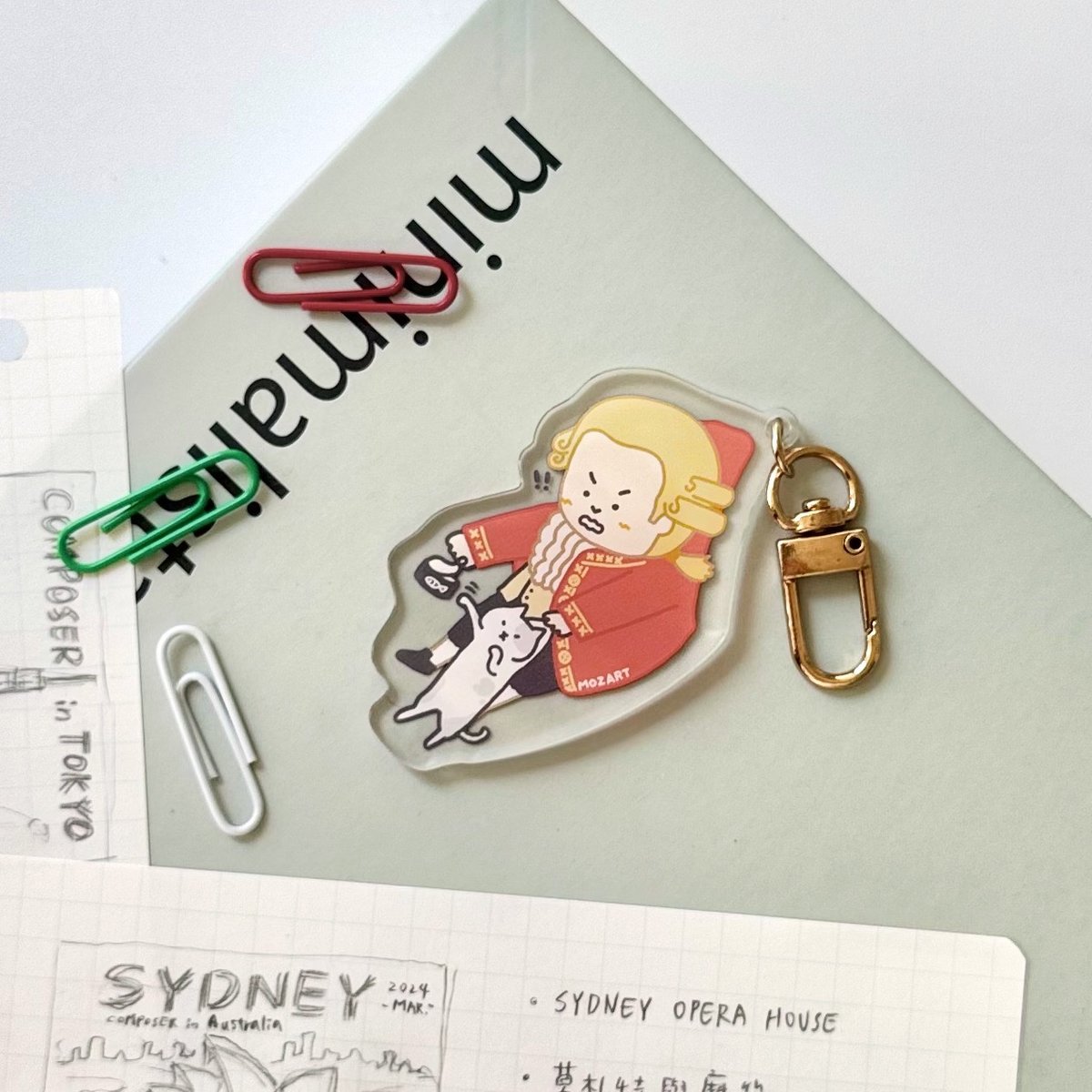 モーツァルト】アクリルキーホルダー ｜音楽雑貨 | Some Music Design