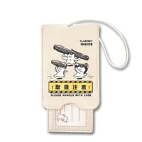 【クラリネット取扱注意】ラゲッジタグ｜音楽雑貨