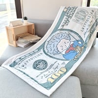 【ベートーヴェン紙幣】フランネル ブランケット｜音楽雑貨