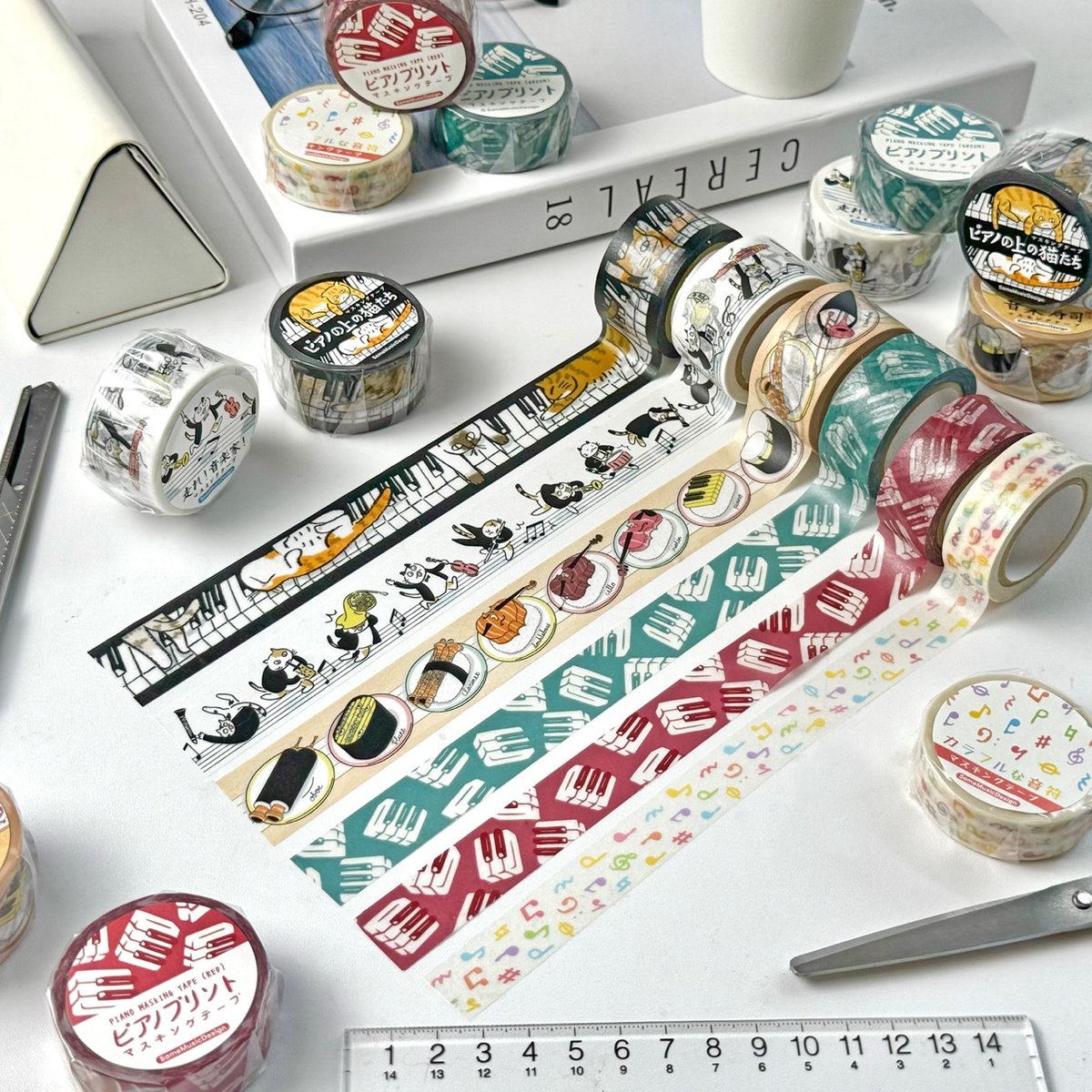 マスキングテープ (新品&中古) #4643マークス クリスマス 音符 楽譜