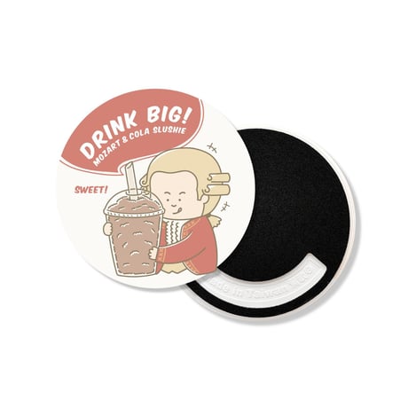 【モーツァルト】飲み物陶器コースター｜音楽雑貨