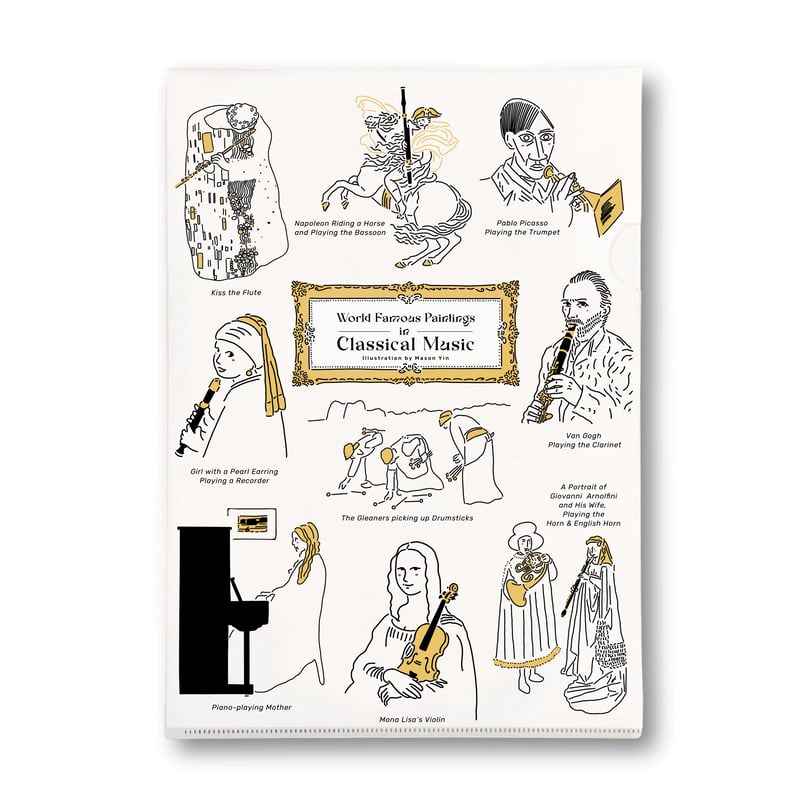 名画とクラシック音楽】クリアファイル｜音楽雑貨 | Some Music Design