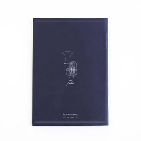 【チューバ】楽器青写真ノート｜音楽雑貨
