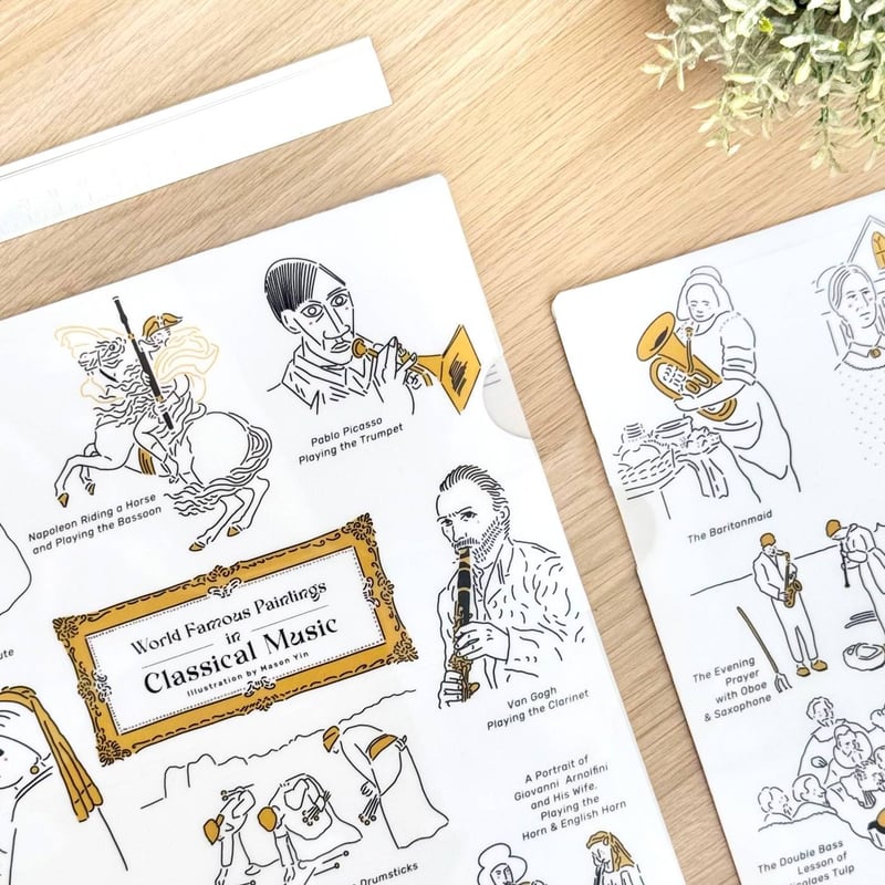 名画とクラシック音楽】クリアファイル｜音楽雑貨 | Some Music Design
