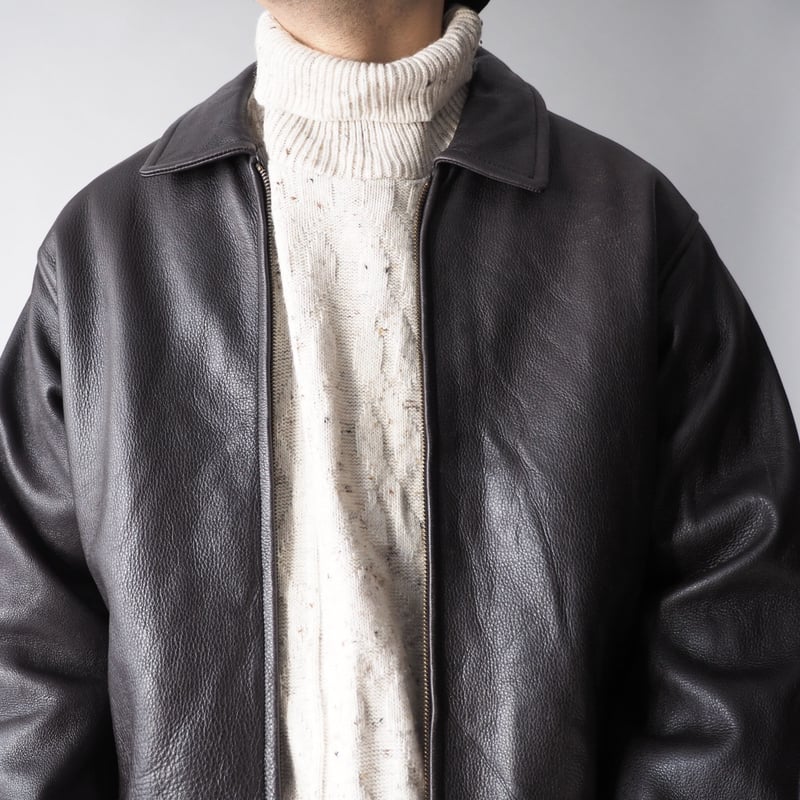 1*0様 90s Eddie bauer real leather car co 90s Eddie Bauer real leather car coat