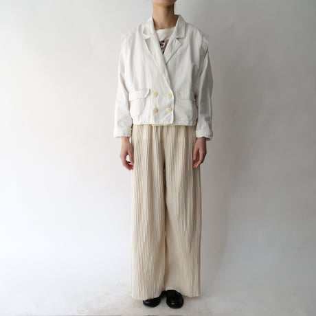 Euro cotton dolman sleeve white design jacket