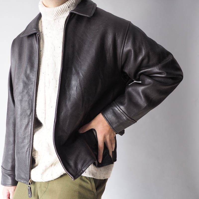 t*u様 90s Eddie Bauer real leather car co t*u様 90s Eddie Bauer real leather car co - メルカリ