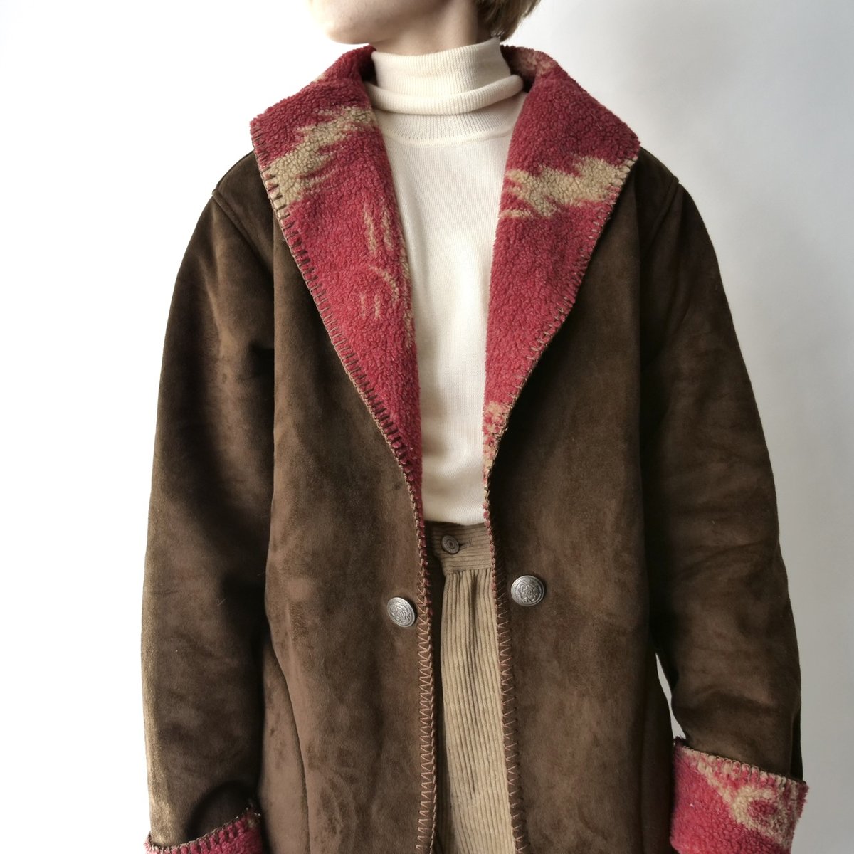 reversible like a mouton×boa jacket/unisex | us