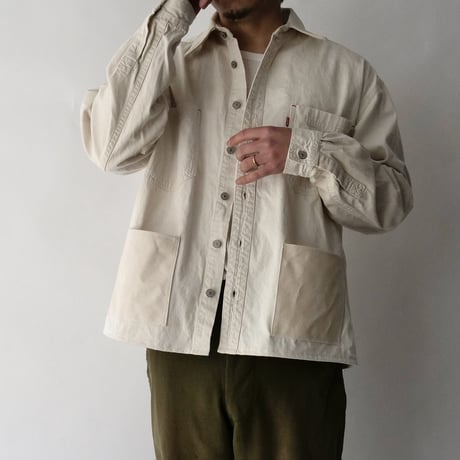 【 Original Remake】old Levi's 4 pockets soft denim shirt/unisex