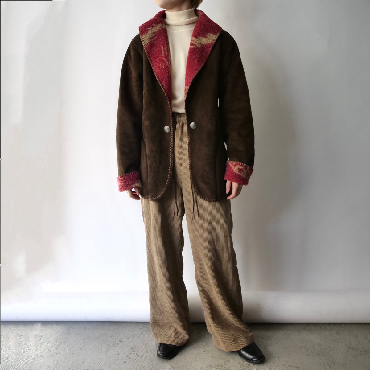 reversible like a mouton×boa jacket/unisex | us