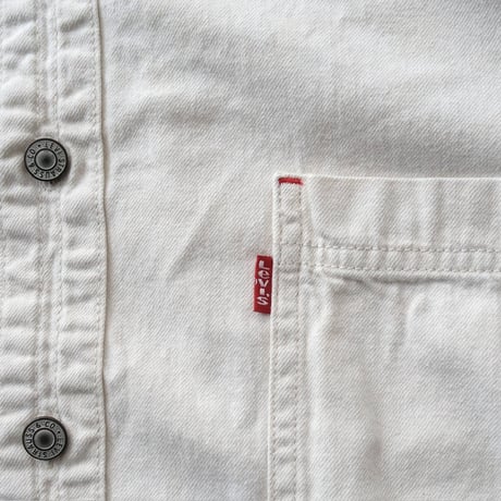【 Original Remake】old Levi's 4 pockets soft denim shirt/unisex
