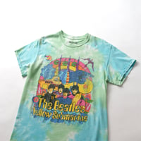 The Beatles magical mystery tour tie dye pattern T-shirts