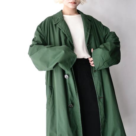 spring green long coat/unisex