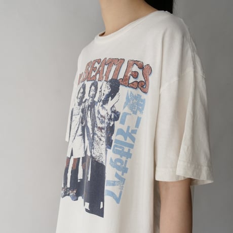 The Beatles official japanese print design T-shirt/unisex