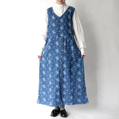 soft denim jumper skirt