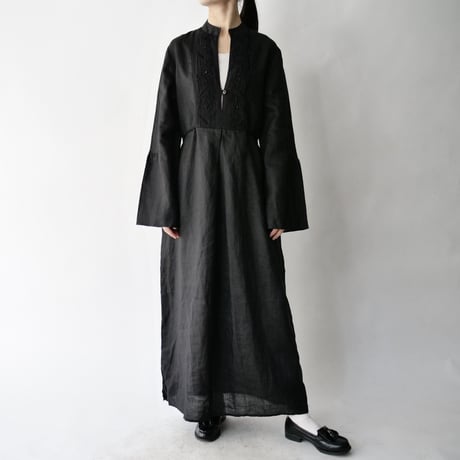 Euro 100% linen long dress