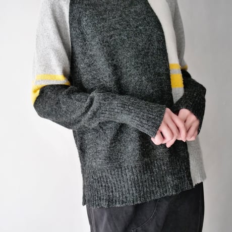 mock neck light knit sweater