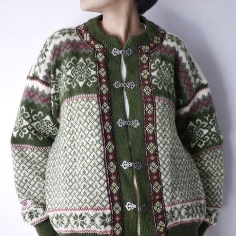 made in Norway nordic design knit cardigan