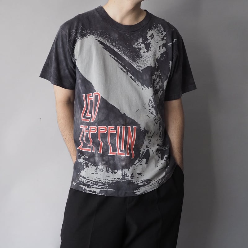 【レトロポップな印象に♡】HERMES Tシャツ vintage Led Zeppelin 1st.album jacket design T
