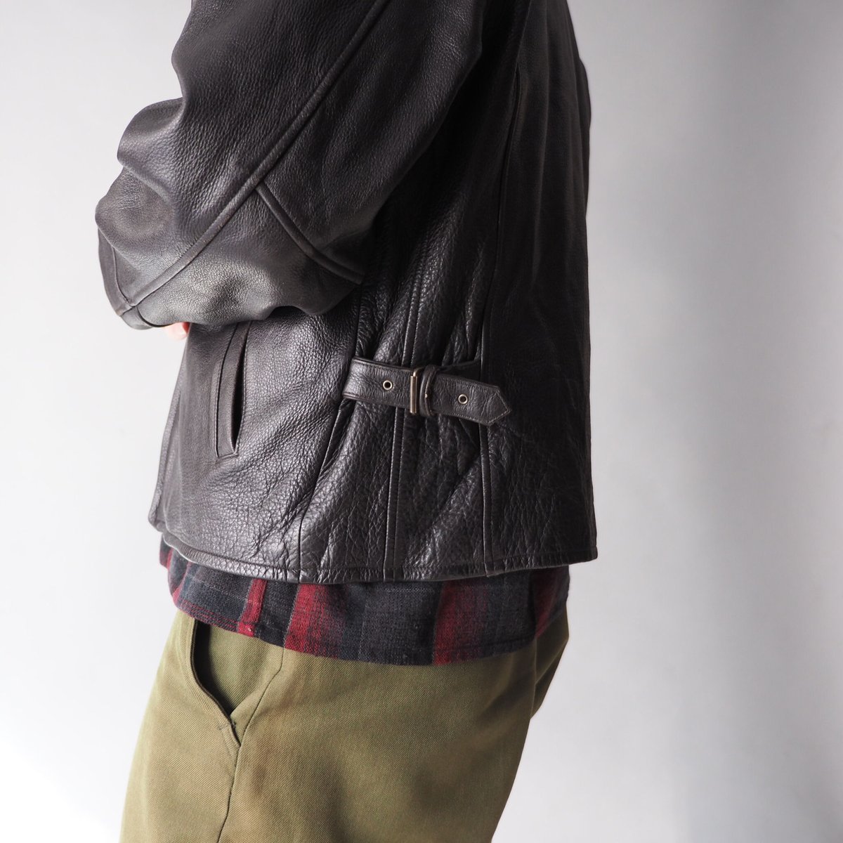 90s Eddie Bauer leather jacket/unisex | used se