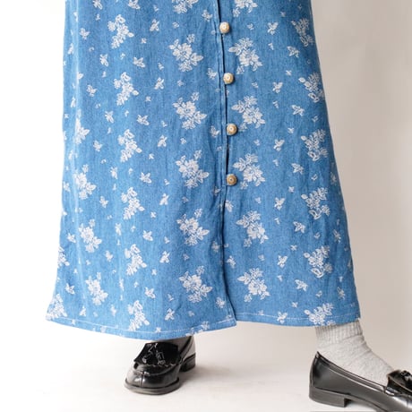 soft denim jumper skirt