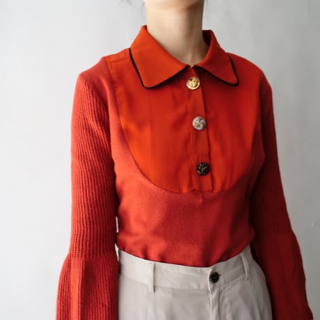 design knit polo tops
