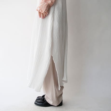 made in Italy pleats long dress