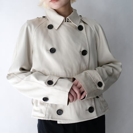 "old COACH" detachable sleeve short length spring jacket