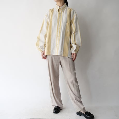 remake 90's "NAUTICA" stripe shirt/unisex