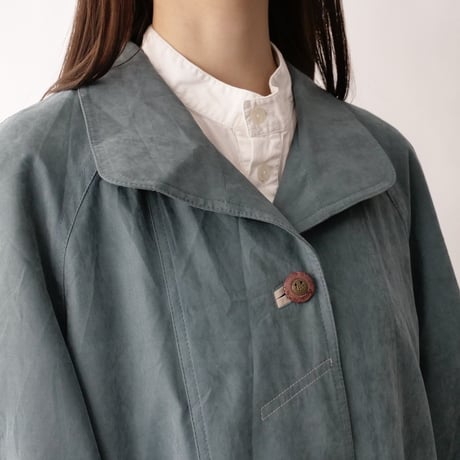 smooth fabric design spring long coat