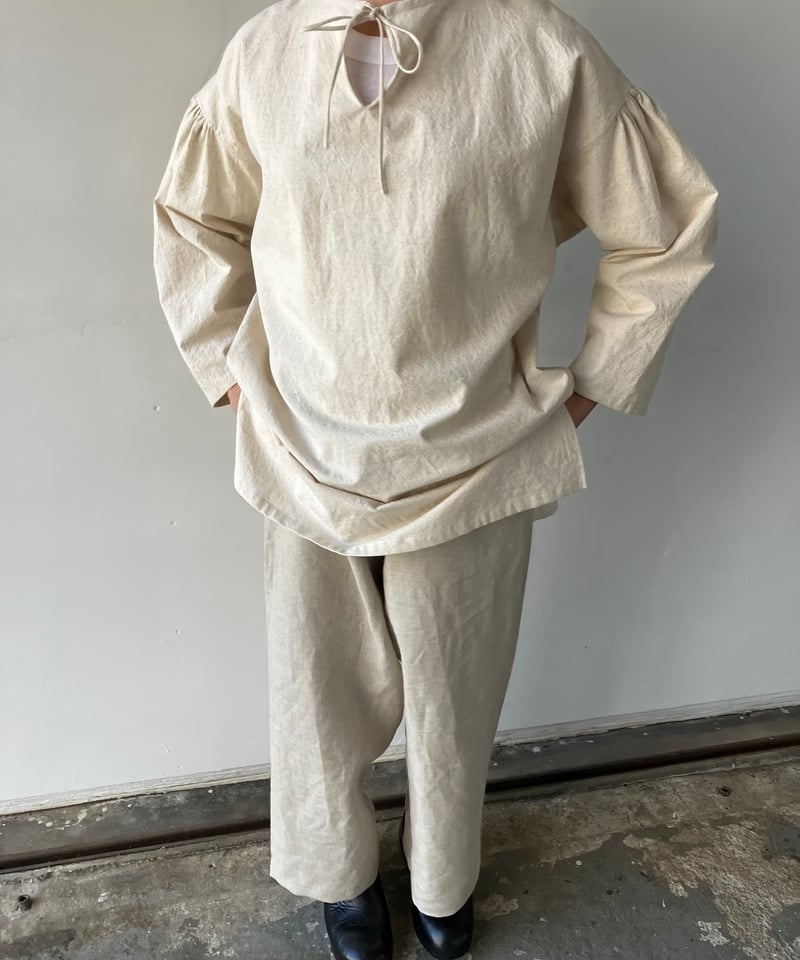 COTTON HEMP SMOCK 一葉自然農園の野良着 | usual w