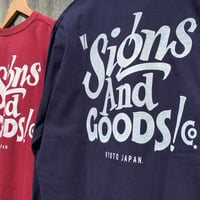 SIGNS & GOODS! Co. LETTER LOGO LONG SLEEVE Tee.