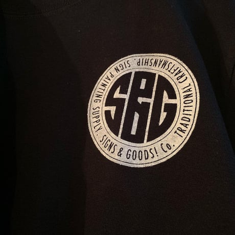 SIGNS & GOODS! Co. LETTER LOGO LONG SLEEVE Tee. / Black.