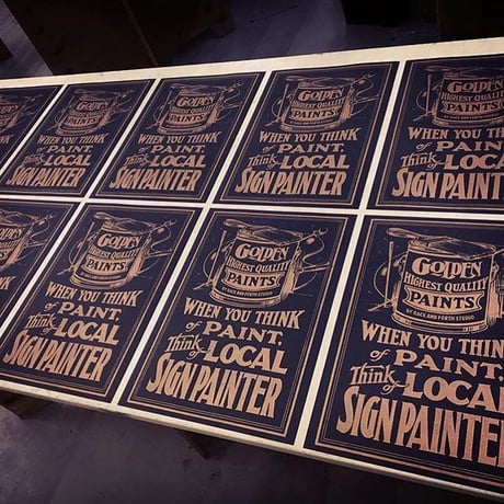 BACK AND FORTH STUDIO / Screen Printed Poster #1