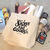 SIGNS & GOODS! Co. Original tote bag.