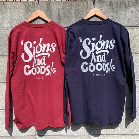 SIGNS & GOODS! Co. LETTER LOGO LONG SLEEVE Tee.