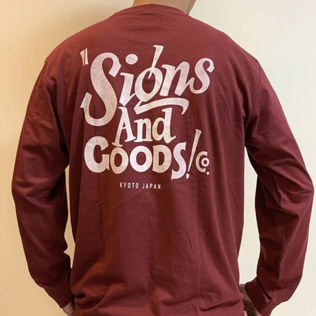SIGNS & GOODS! Co. LETTER LOGO LONG SLEEVE Tee.