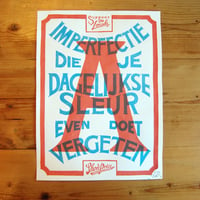 Shon Price/Original Screen Printed Poster : Dagelijkse Sleur. A3