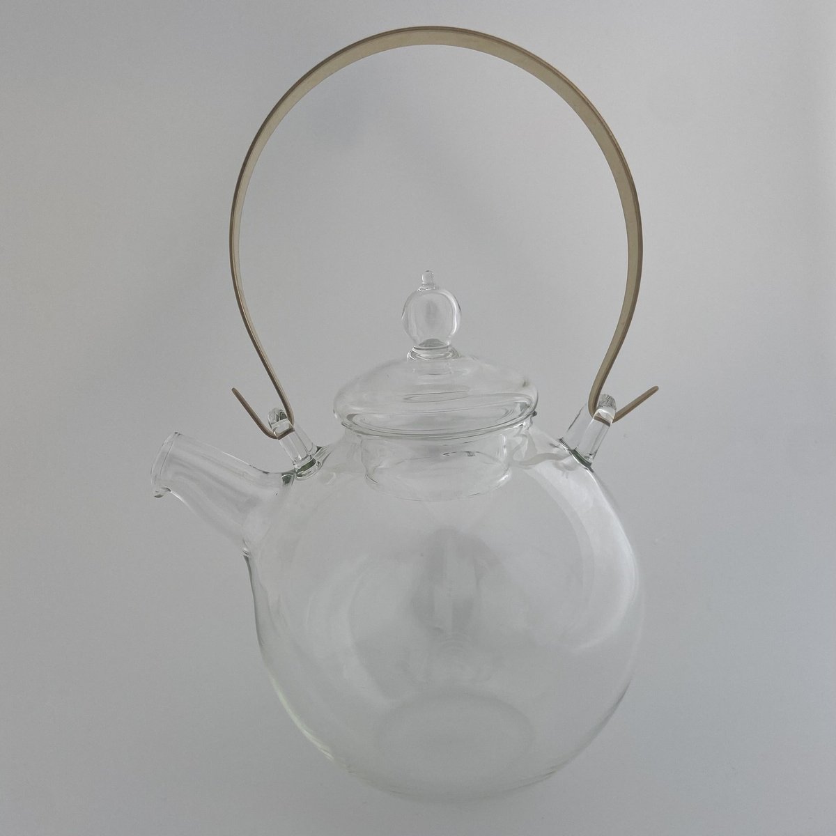 まんまるポット 1L 1000ml 4-5杯用 耐熱ガラス 真鍮 ティーポット