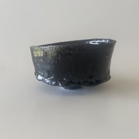 横山拓也 沓形茶碗 黒 抹茶碗 器 matchabowl tea bowl