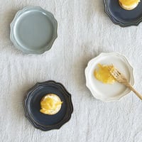 丸皿｜【Vanves】 美濃焼 小 【日本製】 グレー 無地 モダン