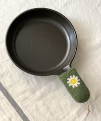 陶器のスキレット&羊毛フェルトスキレットカバーセット