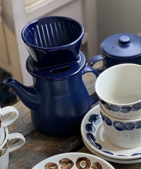 TEA POT&羊毛フェルトPOTマットセット〔ポットグリーン〕