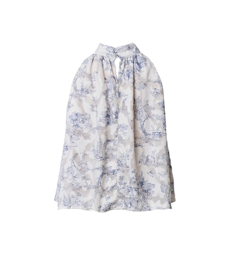 Fuji tops-Toile de Jouy-