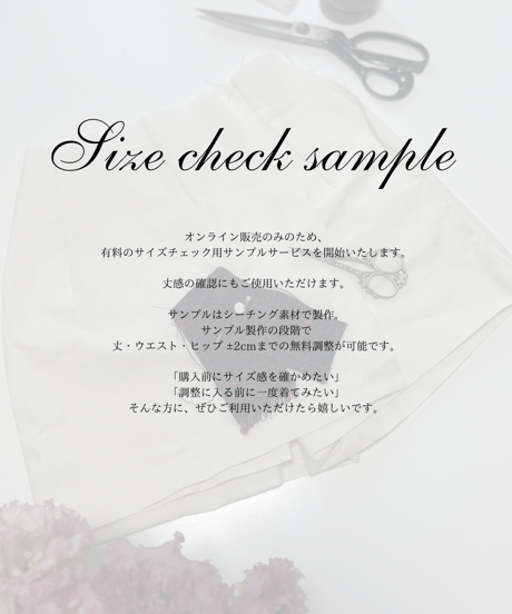size check sample