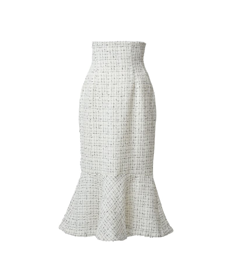 corset tweed mermaid skirt | naoho 