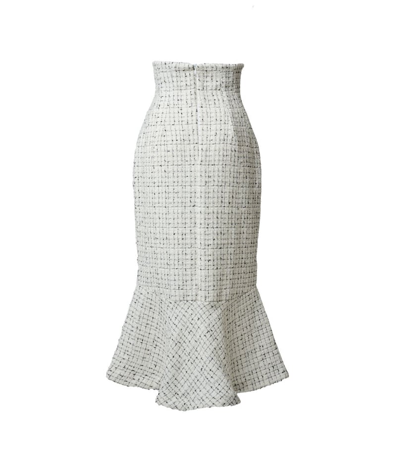 corset tweed mermaid skirt | naoho 