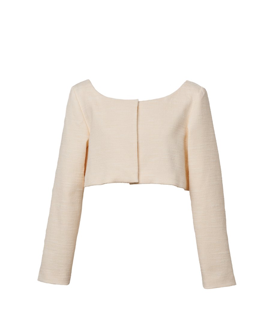 tweed lady compact jacket | naoho