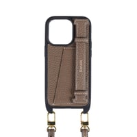 【iPhone15シリーズ】Full grain leather shoulder strap handy belt iPhone case 全3色