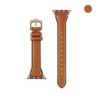 Italian vegetable tanned leather slim Apple watch band【スターライト】